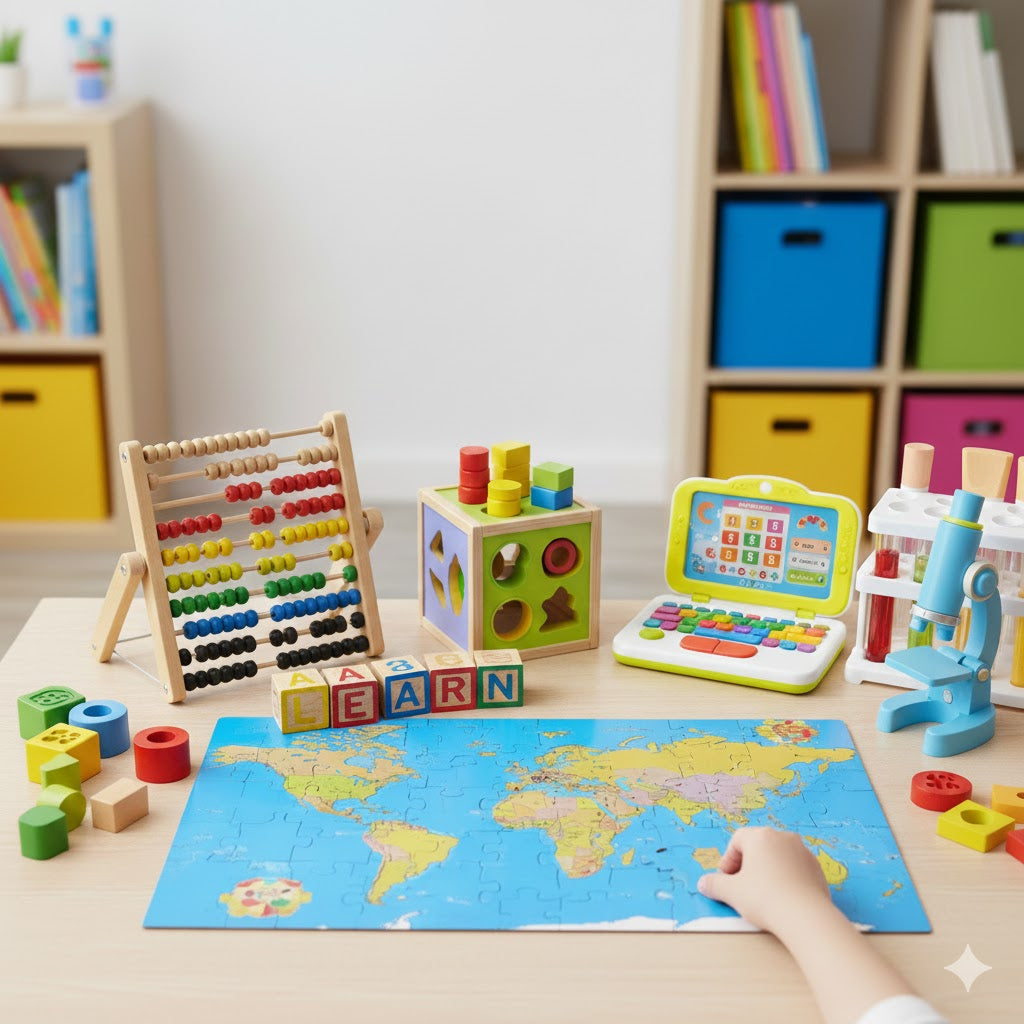 Educational toys for kids learning and development