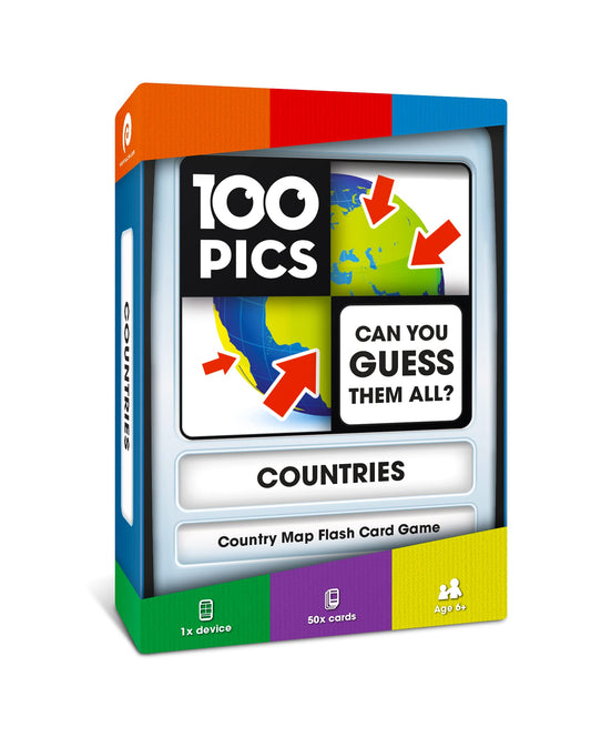 100 PICS Countries front pack – engaging geography learning for families.