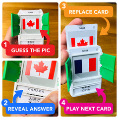 100 PICS Flags educational toy enhancing memory and language skills