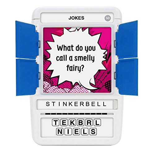 Nightstand setup featuring 100 PICS Jokes Travel Game for quick games