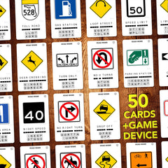 100 PICS US Road Signs kids learning activity with flash cards.