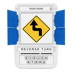 100 PICS US Road Signs pocket travel game for on-the-go entertainment.