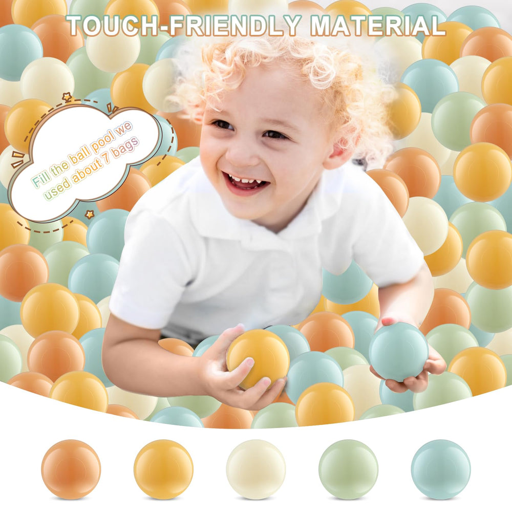 170 Crush-Proof Plastic Toy Balls in kid's playroom for safe, engaging fun