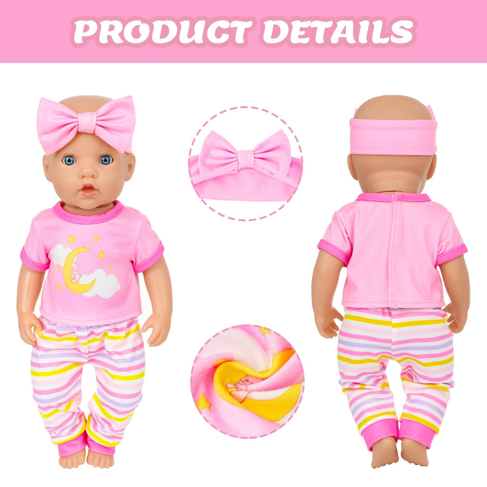 18INDC 6-piece bundle supports imaginative play with many outfit options.