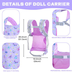 18INDC Adjustable shoulder and waist straps provide a comfortable, secure fit.