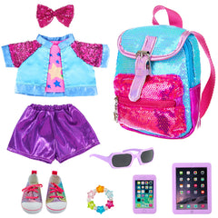 18INDC American 18-inch doll clothes set for imaginative play and dress-up