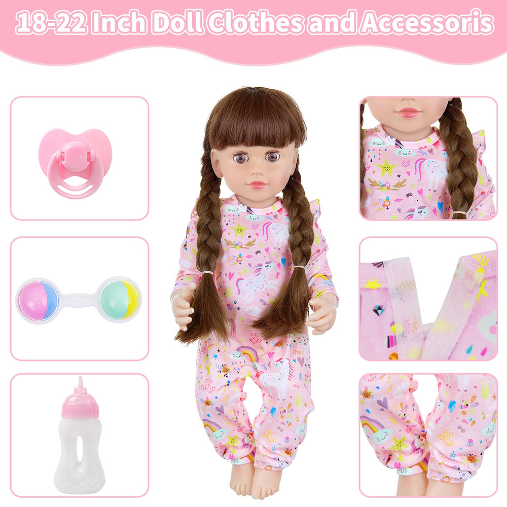 18INDC feeding bottle accessory for doll care play