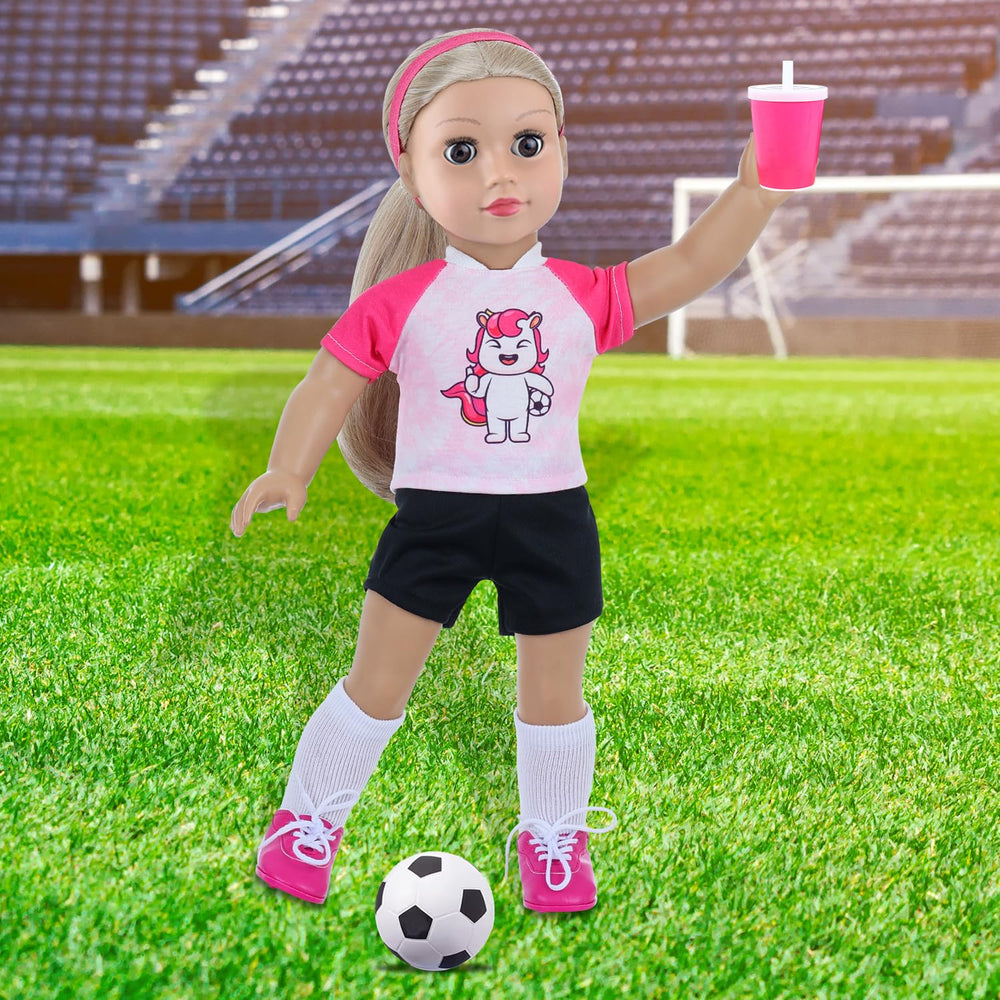 18INDC mini inflatable soccer ball adds authentic ball handling to play