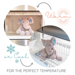 1i4 Group Dino Dinosaur microwavable plush heats evenly with a quick shake.