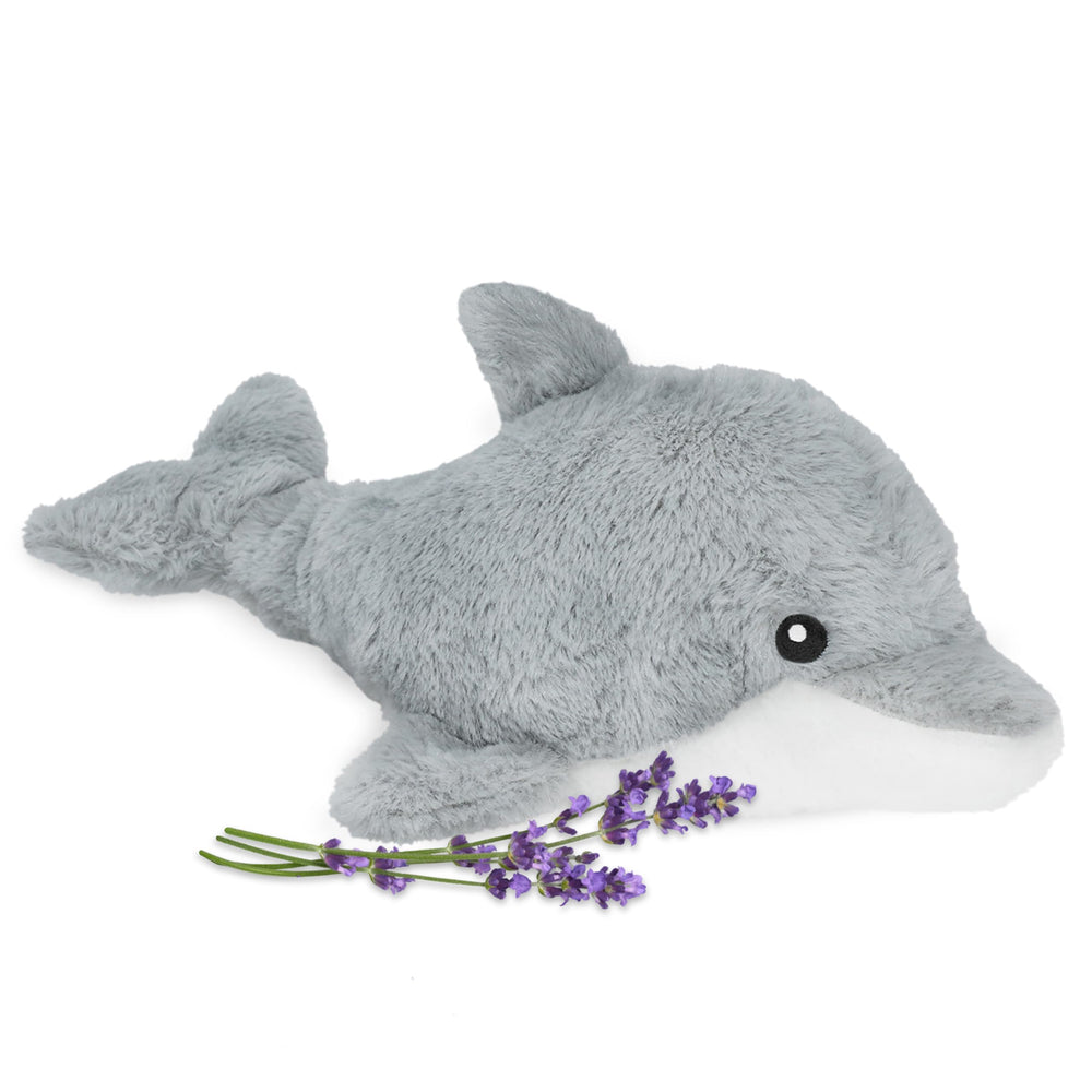 1i4 Group Dolphin microwavable plush offers a cozy warming hug.