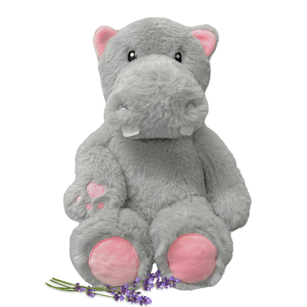 1i4 Group Hippo microwavable plush face for warm comfort and cuddles