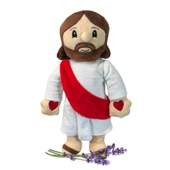 1i4 Group Jesus plush front view with cozy weighted hug
