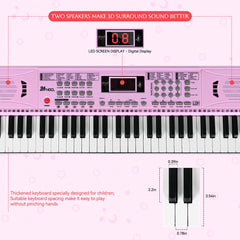 24HOCL Kids Piano LCD screen display for easy tempo and mode selection.
