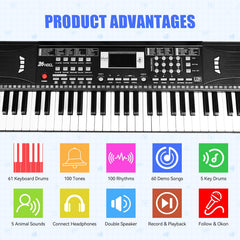 24HOCL LED-key lighting demonstrates notes for visual learning