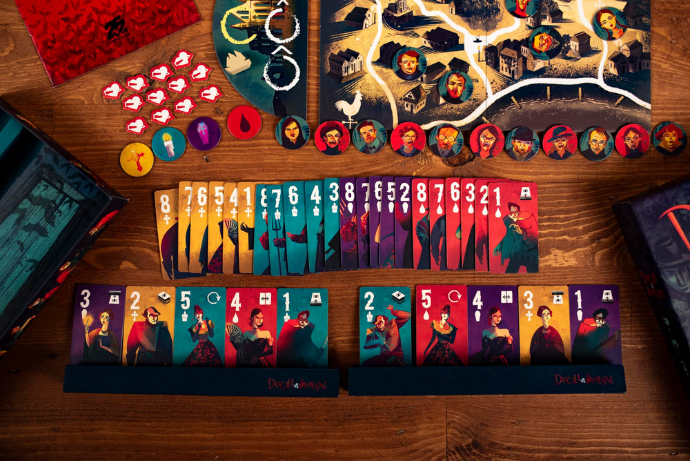 25th Century Games Dracula vs Van Helsing rulebook page preview for quick setup and learning