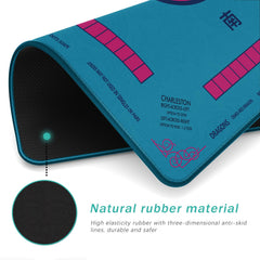 2F22E Noise-reducing layer minimizes tile clash for quieter game nights.
