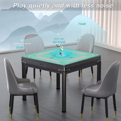 2F22E Mahjong Mat rolled for compact storage and quick setup