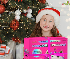 2Pepers Unicorn Pillow Kit finished pillow offers soft cuddling companion