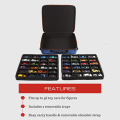 2TUFF removable trays reveal 48-car storage without straps