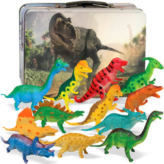 3 Bees & Me storage box keeps playtime organized with dinosaur toys