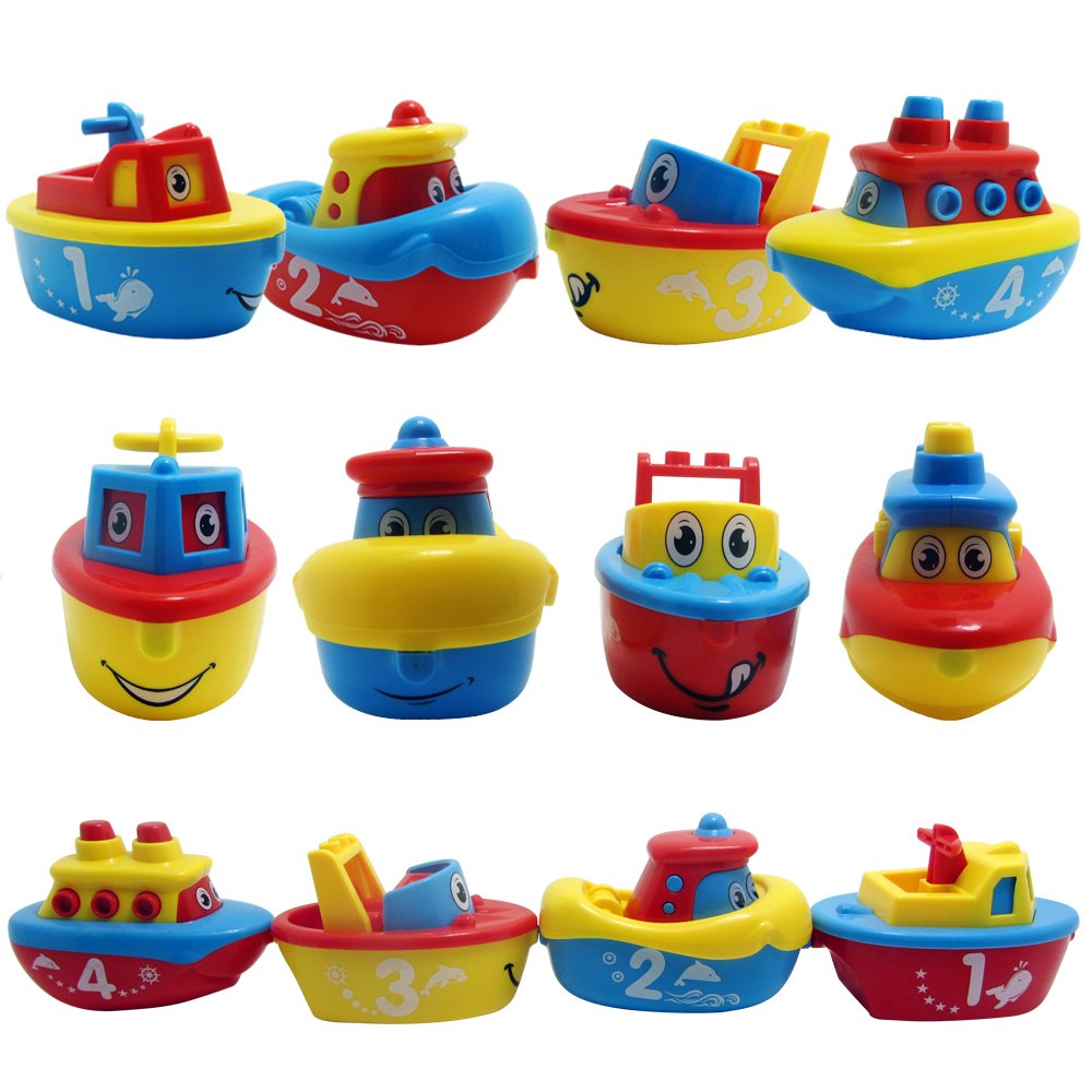 3 Bees & Me four-boat playset supports imaginative water adventures.