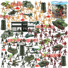 3 Otters 307-piece army set battle bag for organized play and cleanup