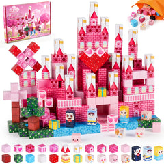 3 otters Magnetic Blocks castle tower for imaginative princess builds and durable play