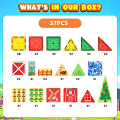 3 Otters magnetic tiles letters words: introduces early literacy through color-coded blocks.