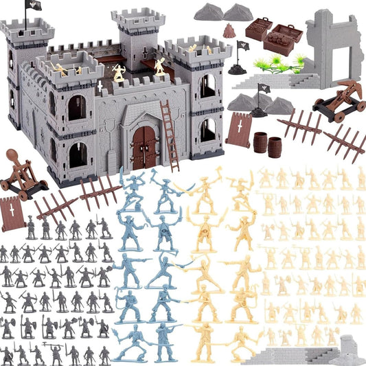 3 Otters medieval castle set for imaginative build-and-play battles.