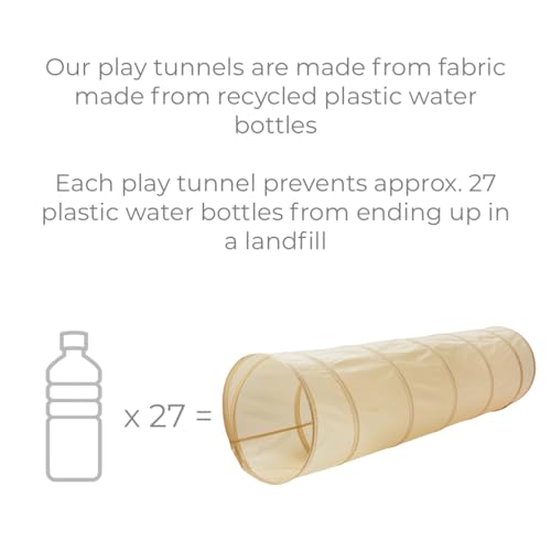 3 Sprouts durable play tunnel supports gross motor skills during indoor sessions.