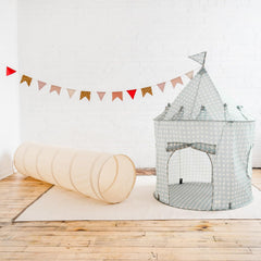 3 Sprouts modern Nordic-toned tunnel blends with contemporary playrooms.