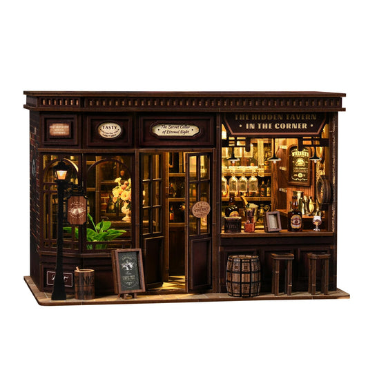 3DVASE Book Nook Kit assembled view enhances shelf decor and tactile craftsmanship.