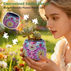 3DVASE puzzle planter 80-piece puzzle highlighting engaging assembly