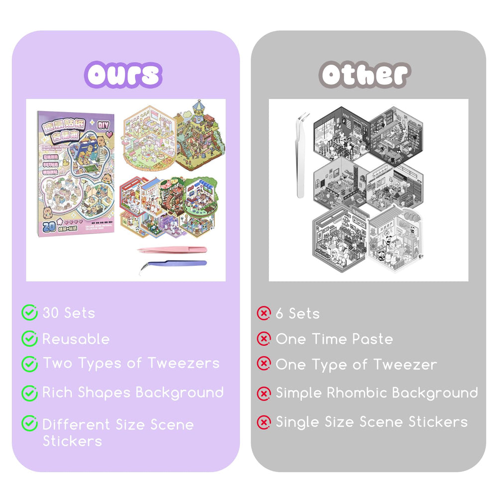 3R TABLET cafe scene stickers spark cozy scene creation and slow, creative focus