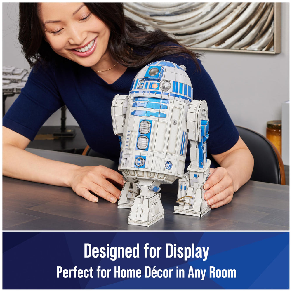 Desk display of R2-D2 model with 4D Build detail