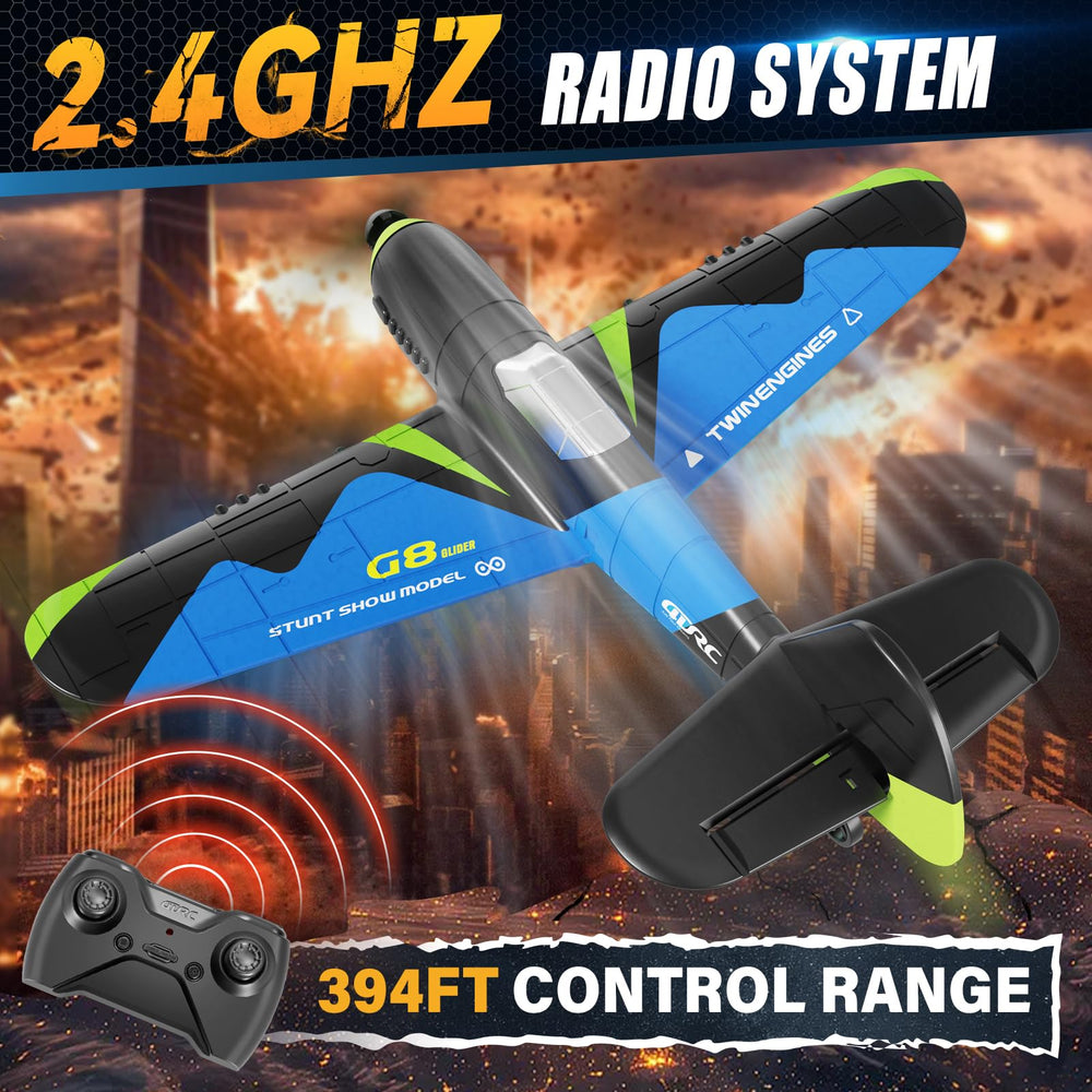 4DRC G8 night LED flight image shows bright visibility for dusk play