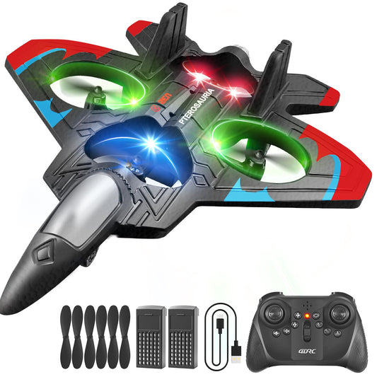 4DRC RC Plane front view, beginner-friendly design for easy flights.