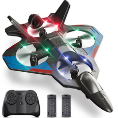 4DRC RC plane front view with beginner-friendly stability and bright colors for easy tracking.