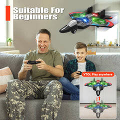 4DRC RC Plane two-battery pack extends playtime for extended sessions.