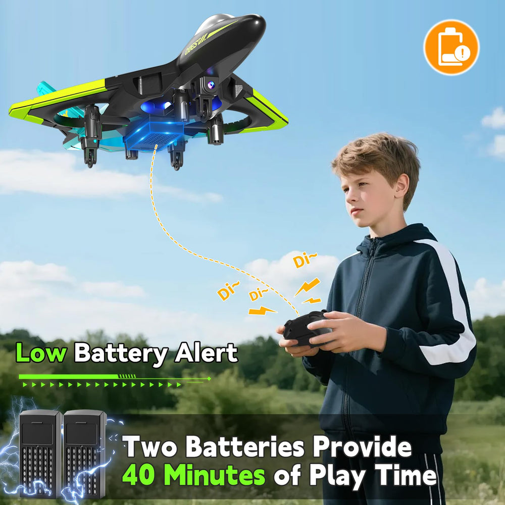 4DRC V31 camera plane with protective propellers for safer flights