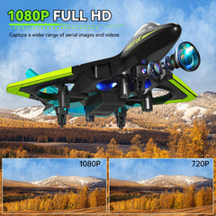 4DRC V31 camera plane side view highlighting foam body and stability for safe flights