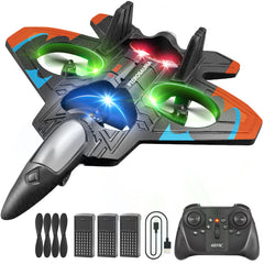 4DRC V32 foam RC plane with three batteries for extended flight time