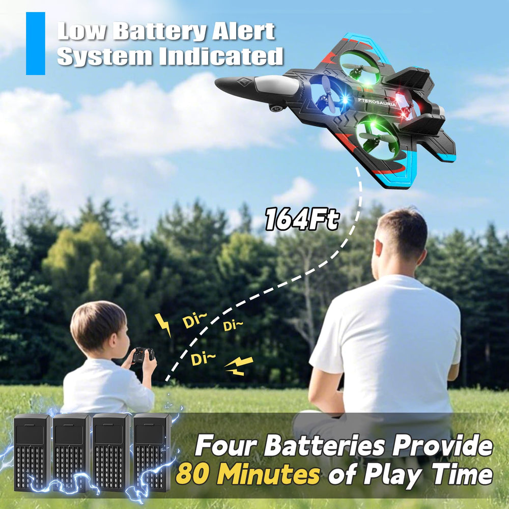 4DRC V32 LED night flight lights illuminate evening flights