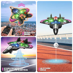 4DRC V32 RC plane headless mode eases piloting for new flyers.