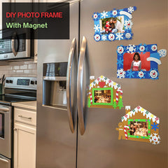 4E's Novelty finished frame displayed on the refrigerator