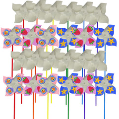 4E's Novelty durable cardstock pinwheels for long lasting crafts.
