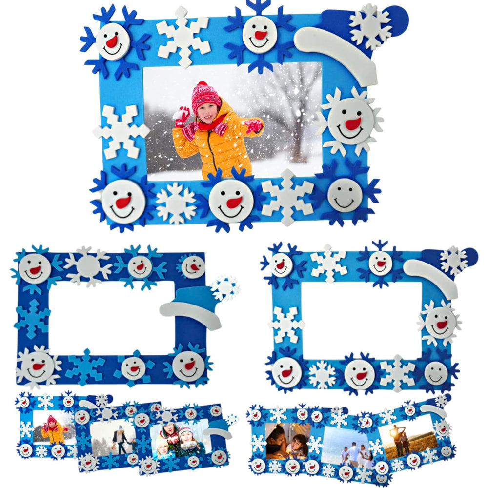 4E's Novelty foam snowflake frame parts perfect for quick classroom crafts