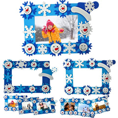 4E's Novelty foam snowflake frame parts perfect for quick classroom crafts