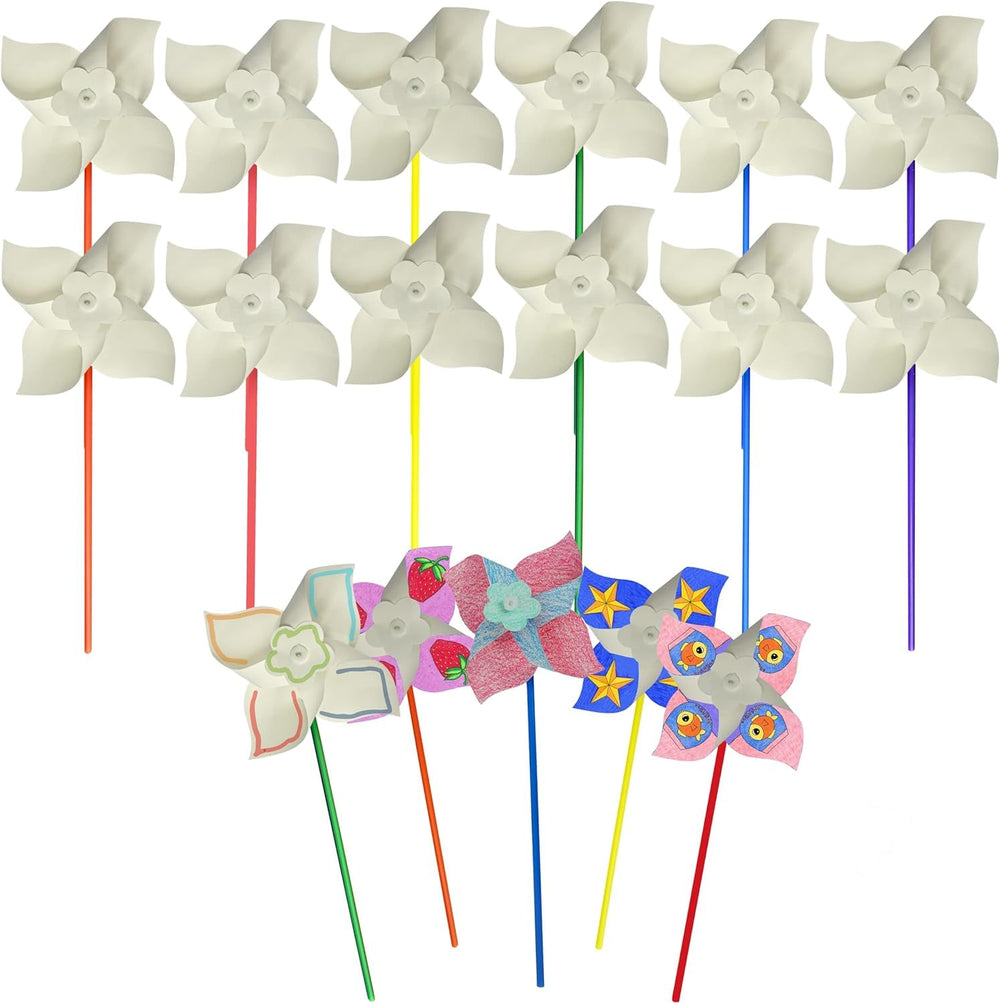 4E's Novelty non toxic pinwheels safe for ages 3 and up.