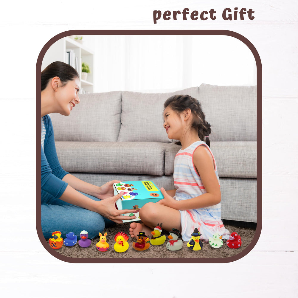 4E's Novelty Pumpkin duck bath toy for Halloween decor.